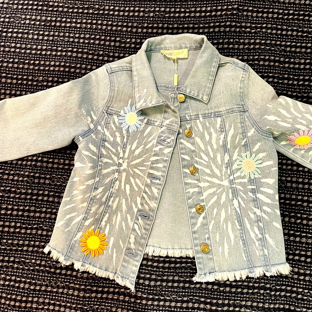 NWOT Embellished Baby Sara Jean Jacket